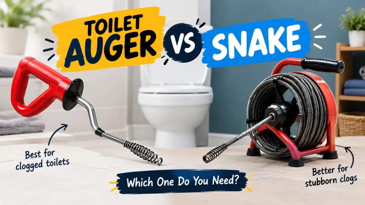 Toilet Auger vs Snake